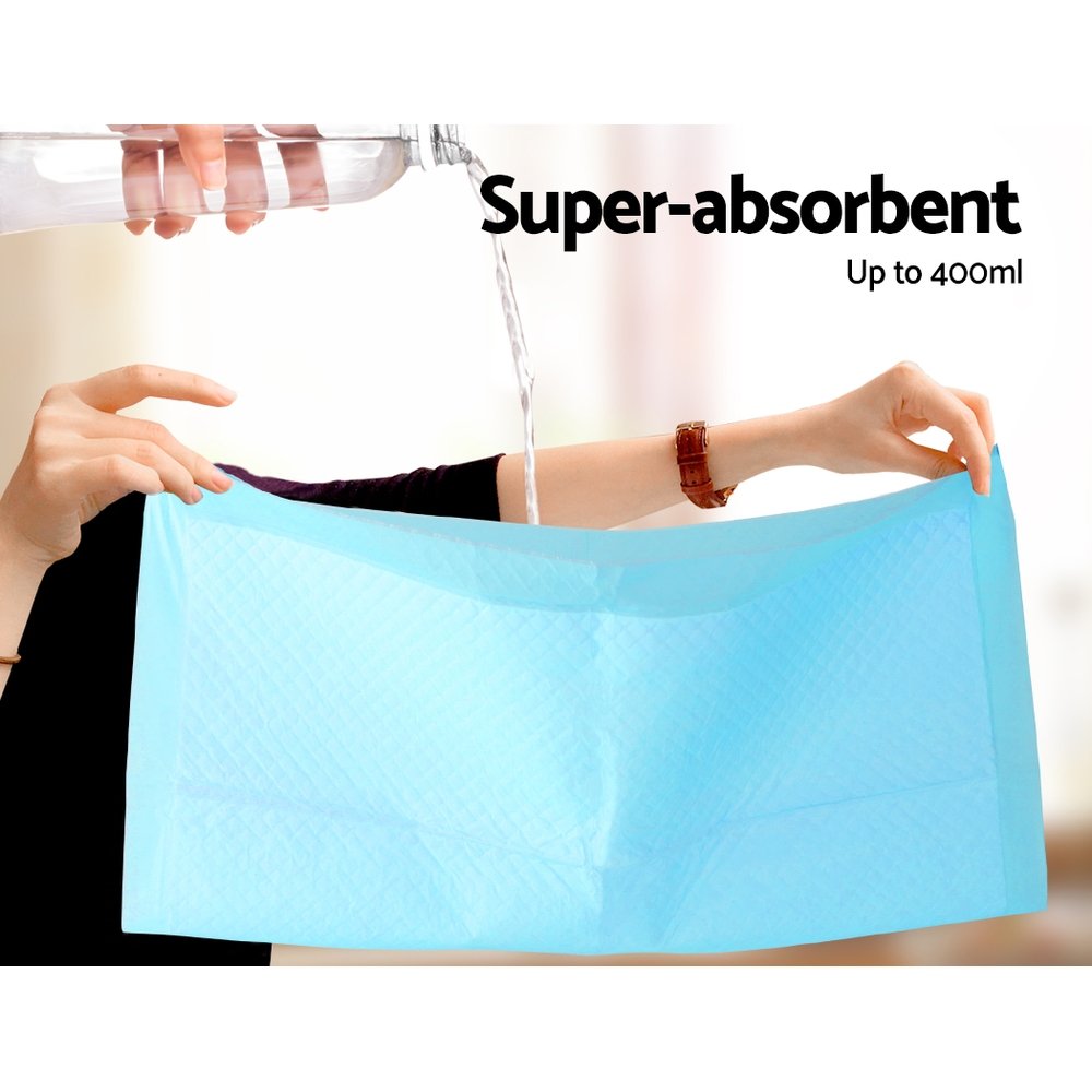 i.Pet Pet Training Pads 200pcs 60x60cm Puppy Dog Toilet Pee Indoor Super Absorbent Blue - Image 5